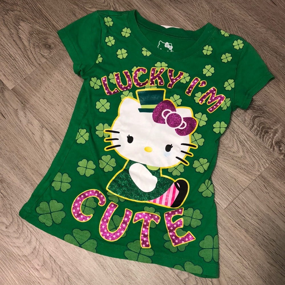 Girl’s Hello Kitty St. Patty’s T-shirt